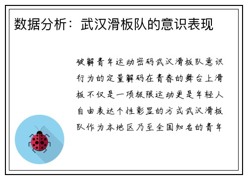 数据分析：武汉滑板队的意识表现